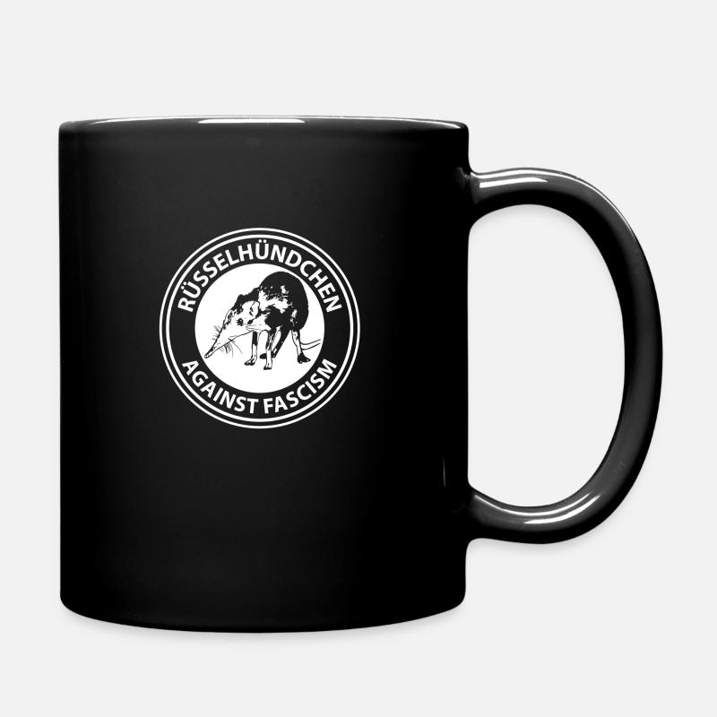 Rüsselhündchen Against Fascism - Tasse einfarbig - Schwarz