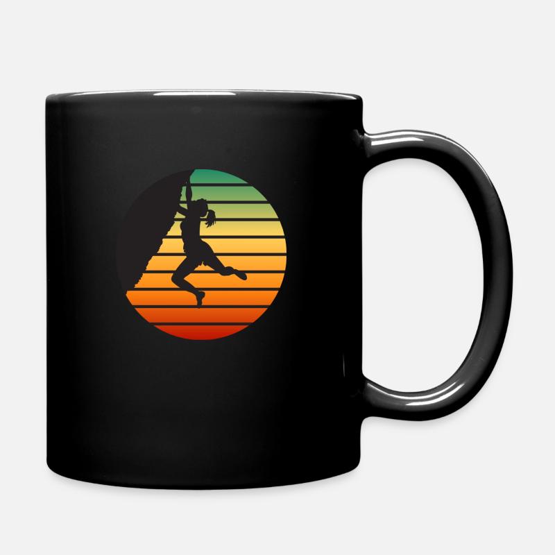Vintage Sunset Climb - Tasse einfarbig - Schwarz