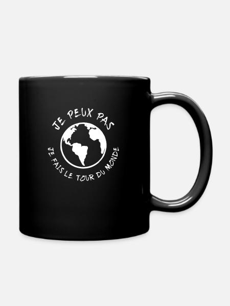 JE PEUX PAS JE FAIS LE TOUR DU MONDE - Mug uni - noir
