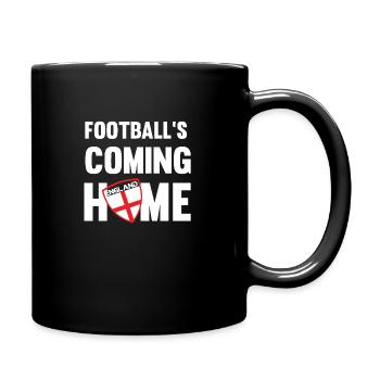 ENGLAND IT'S COMING HOME - Full Colour Mug - black - Right