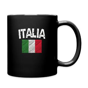 italia - Tasse einfarbig - Schwarz - Rechts