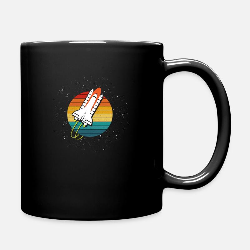 Raumschifft Galaxy Weltraum - Tasse einfarbig - Schwarz