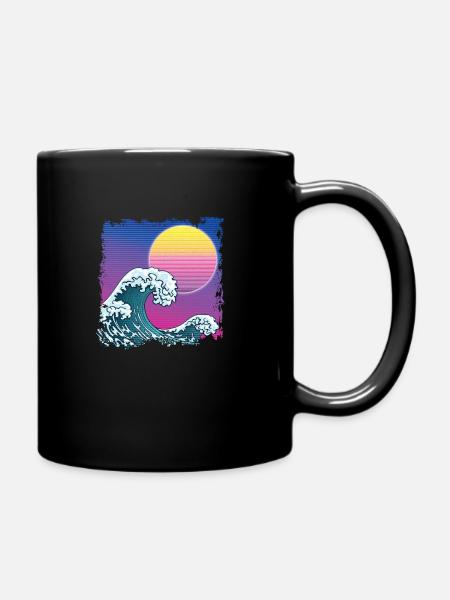 Synthwave Japan Vague - Mug uni - noir