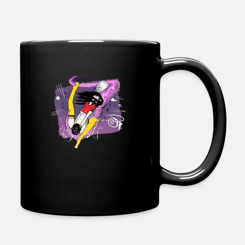 Weltraum-Muschi - Tasse einfarbig - Schwarz
