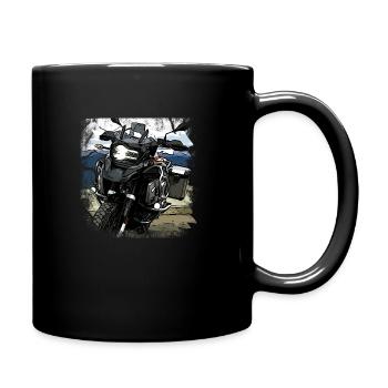 Schwarze GS - Tasse einfarbig - Schwarz - Rechts