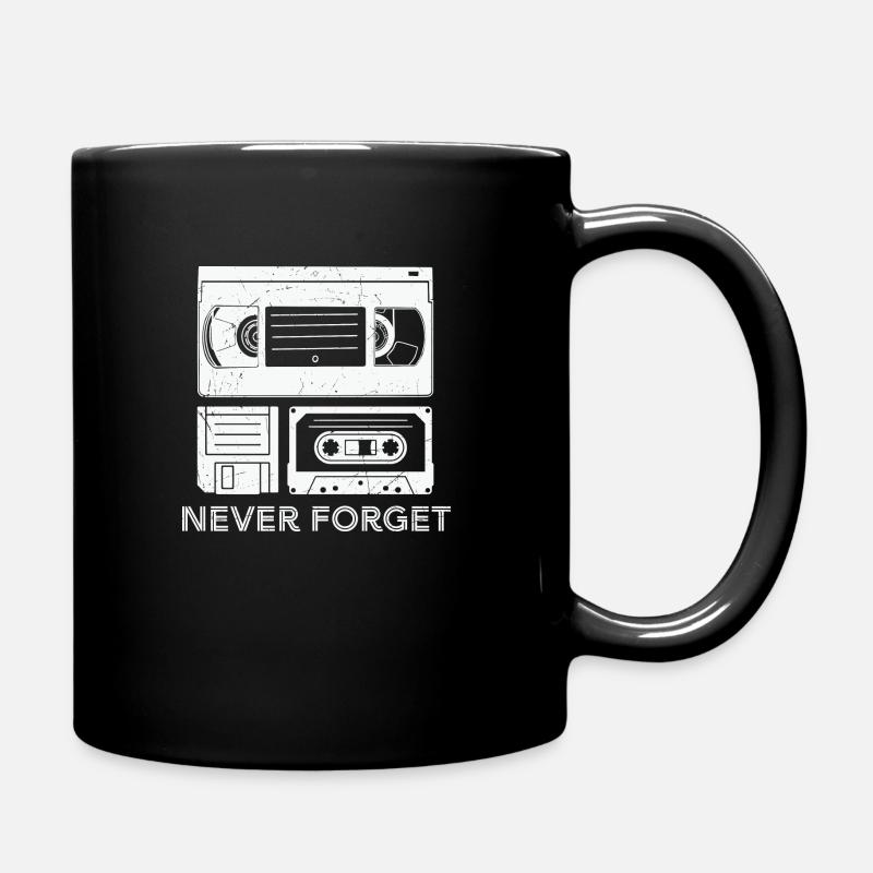 90er Jahre Neunziger Mottoparty Retro - Tasse einfarbig - Schwarz