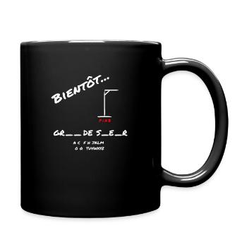 Bientôt grande sœur annonce naissance - Mug uni - noir - Droite