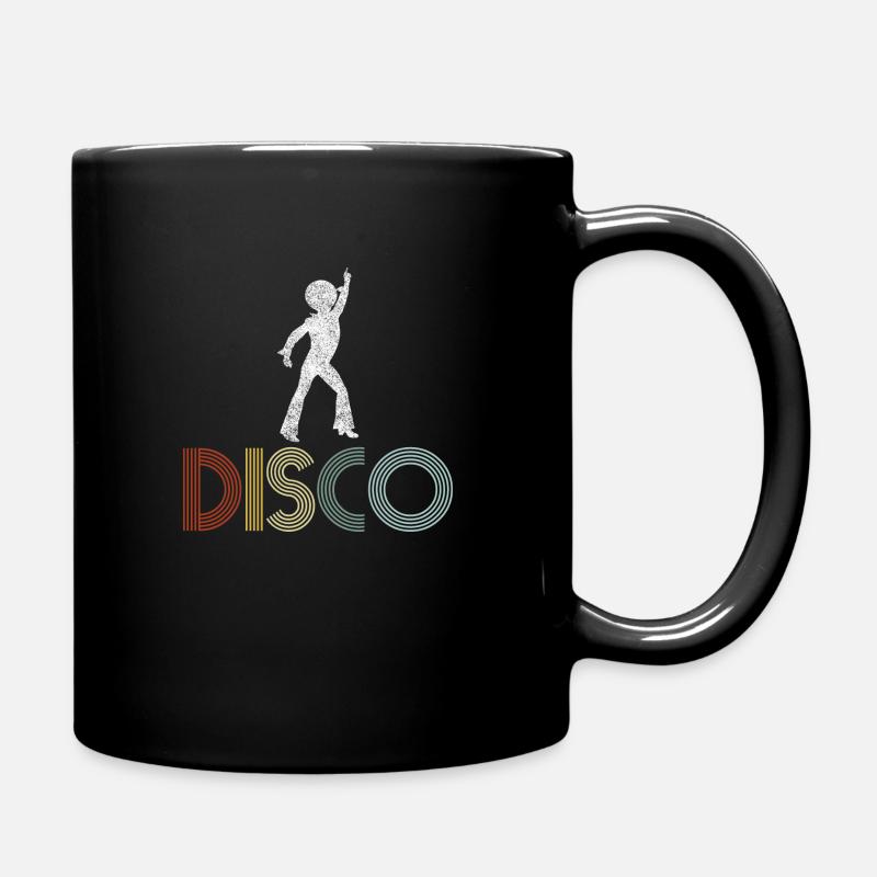 Disco 70er Jahre Retro Dancer - Tasse einfarbig - Schwarz