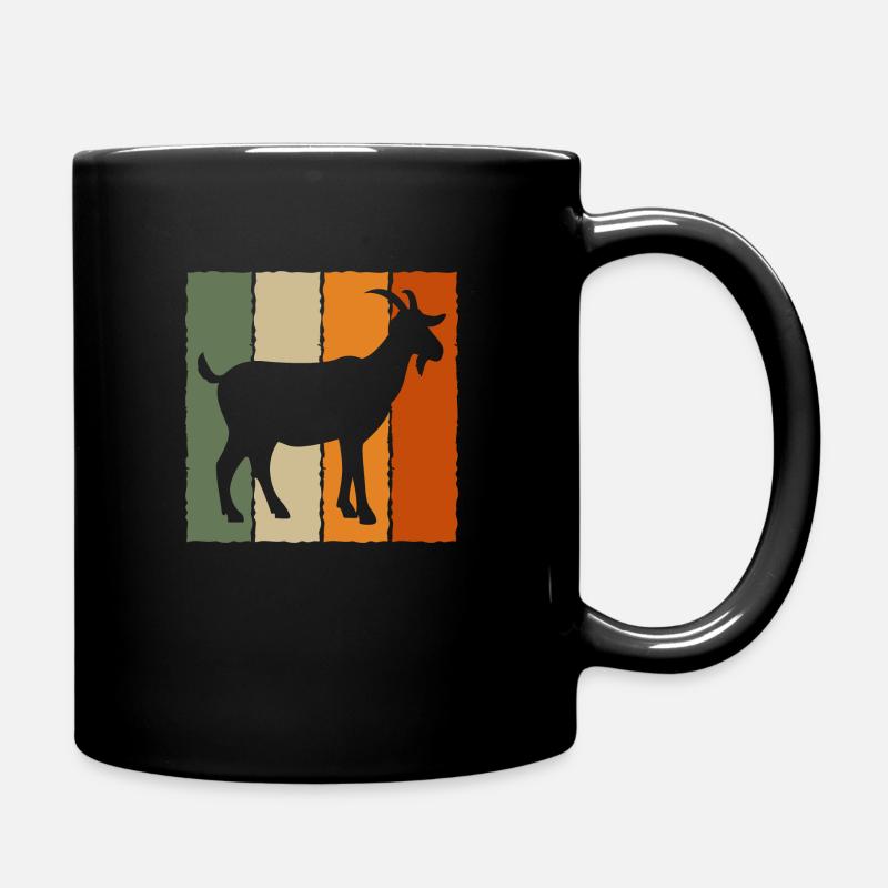 Ziege - Tasse einfarbig - Schwarz