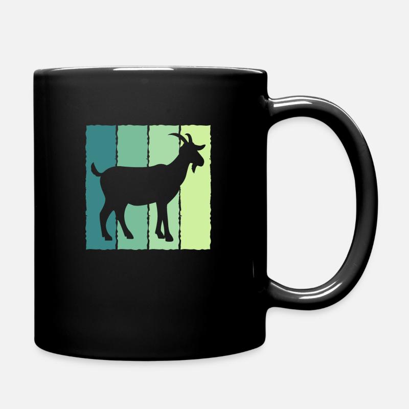 Ziege - Tasse einfarbig - Schwarz