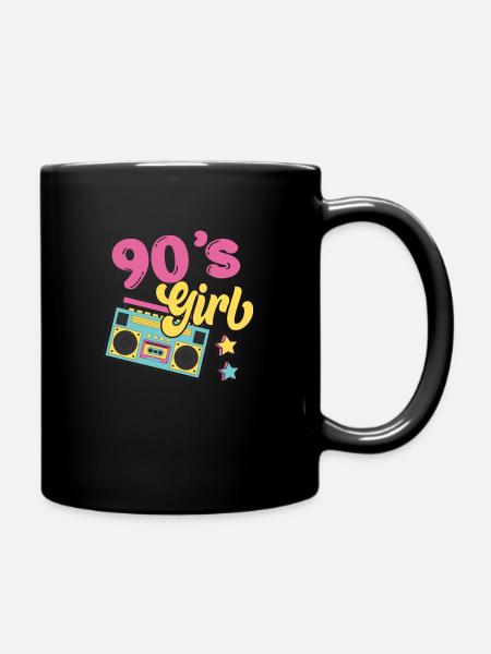 Girl Party Rétro Vintage des années 90 - Mug uni - noir