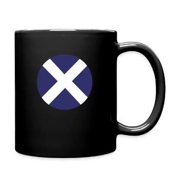 Scotland Flag Round Target - Tasse einfarbig - Schwarz - Rechts