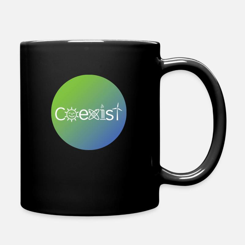 Coexist Solar &Énergie nucléaire &hydroélectrique - Mug uni - noir