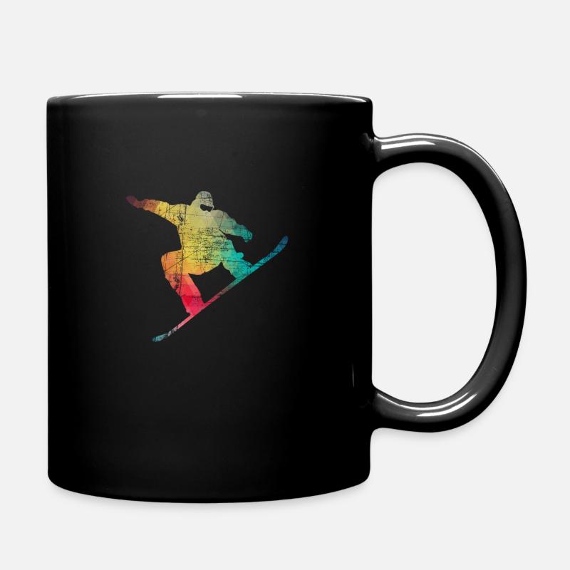 Snowboarder Snowboard - Full Colour Mug - black