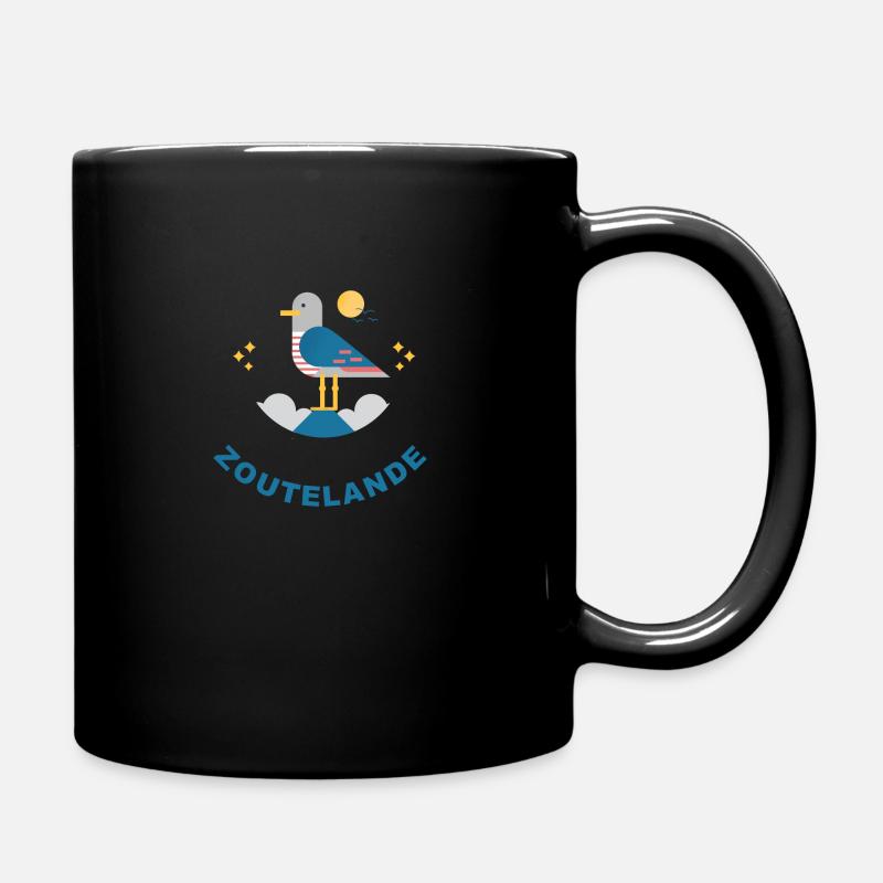 Möwe Zoutelande - Tasse einfarbig - Schwarz