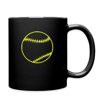 Tennisball - Tasse einfarbig - Schwarz - Rechts