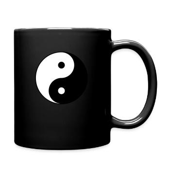 Yin yang - Full Colour Mug - black - Right