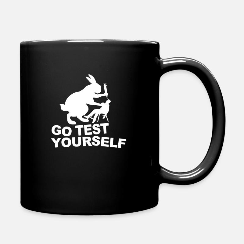Allez vous tester vous-même - Mug uni - noir