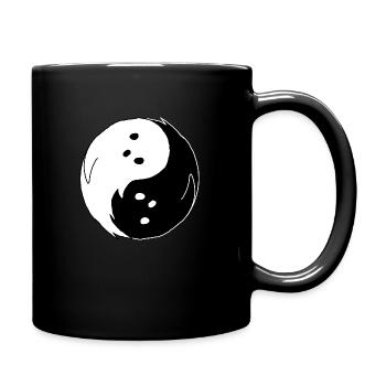 fantômes ying yang - Mug uni - noir - Droite