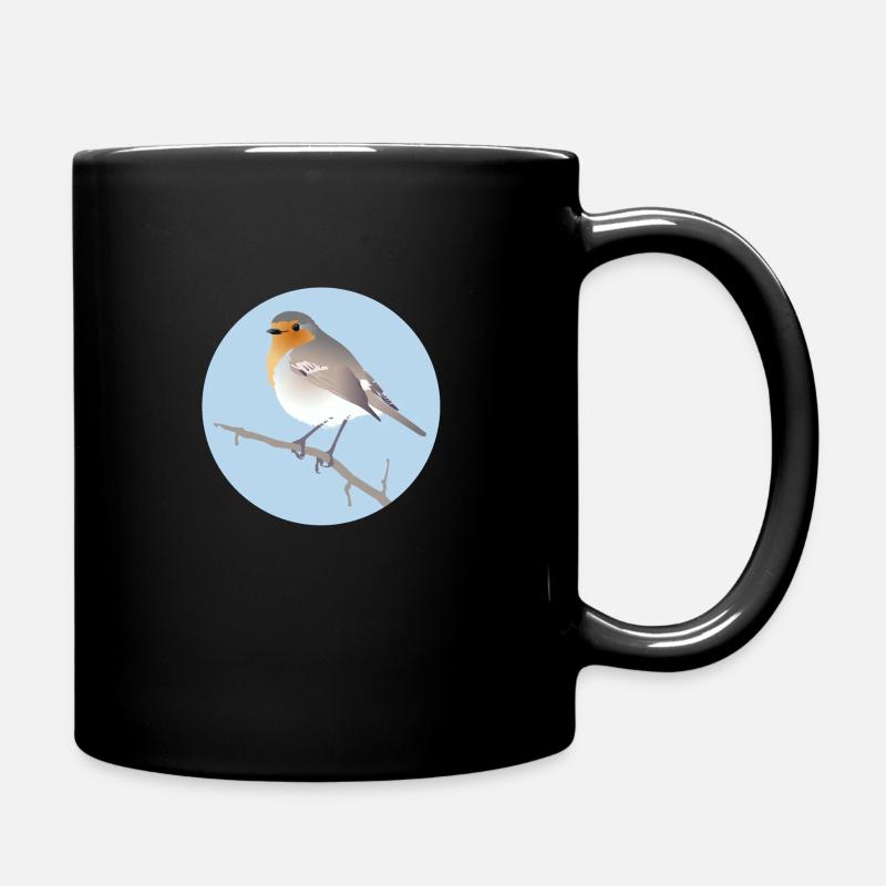Robin - Full Colour Mug - black