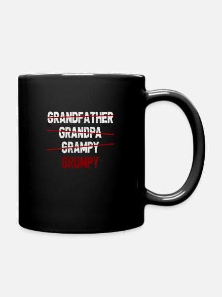 Grand-père Grand-père Grampy Grumpy Grand-père - Mug uni - noir