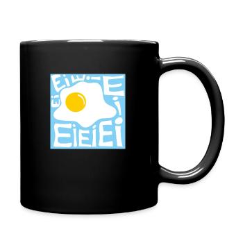 Ei Ei Spiegelei - Tasse einfarbig - Schwarz - Rechts