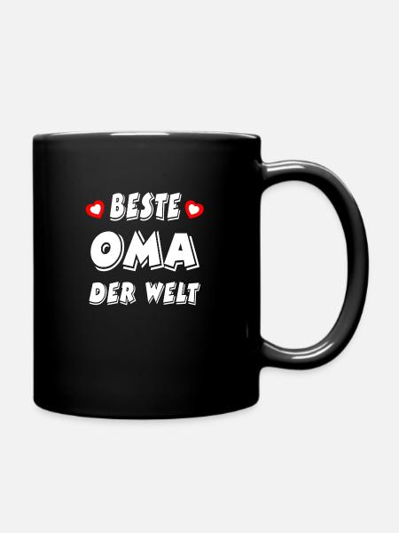 Oma - Tasse einfarbig - Schwarz