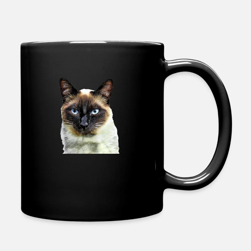 Siamkatze - Tasse einfarbig - Schwarz