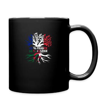 France 50% Algérie 50% Franco-Algérien - Mug uni - noir - Droite