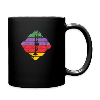 Trumpet - Full Colour Mug - black - Right