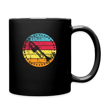 Trumpet - Full Colour Mug - black - Right