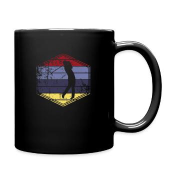 Golf - Tasse einfarbig - Schwarz - Rechts