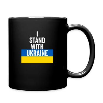 Ukraine - Tasse einfarbig - Schwarz - Rechts