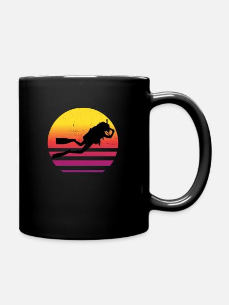 Plongée Sous-marine Plongée sous-marine Dames Plongée sous-marine - Mug uni - noir