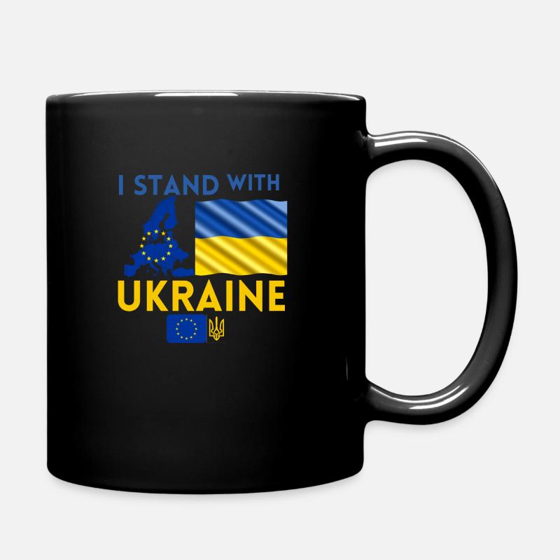 i stand with ukraine - Mug uni - noir