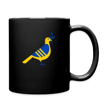 UKRAINE DOVE OF PEACE - Full Colour Mug - black - Right