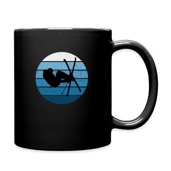 Freestyle Ski Damen Herren Ski Freestyle Slopestyl - Tasse einfarbig - Schwarz - Rechts