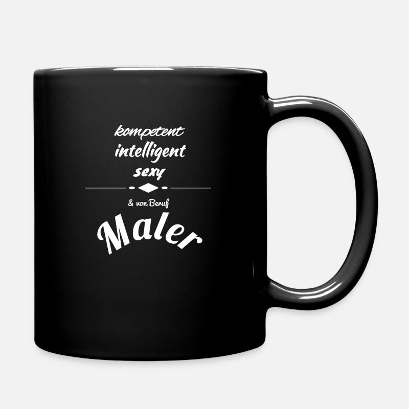 Maler - Tasse einfarbig - Schwarz