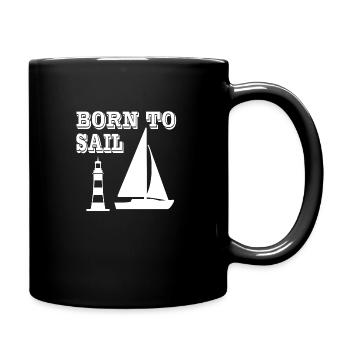 Voile - Mug uni - noir - Droite