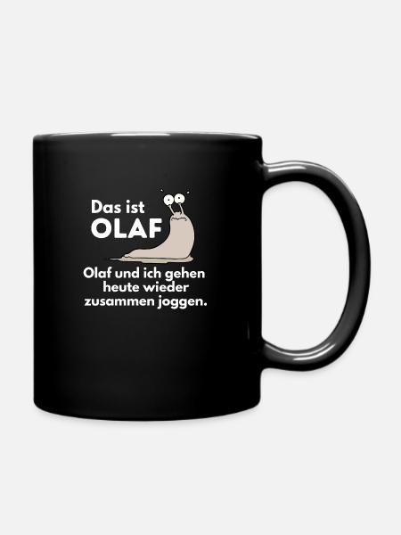 Lauf shirt witzig rennen joggen Geschenk muddy run - Tasse einfarbig - Schwarz
