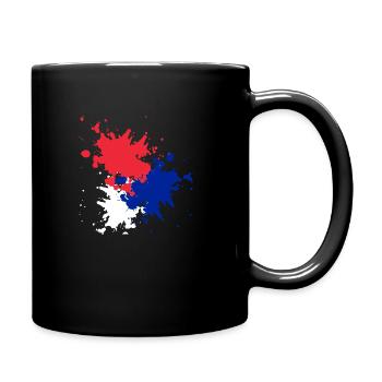 BLEU BLANC ROUGE - Mug uni - noir - Droite
