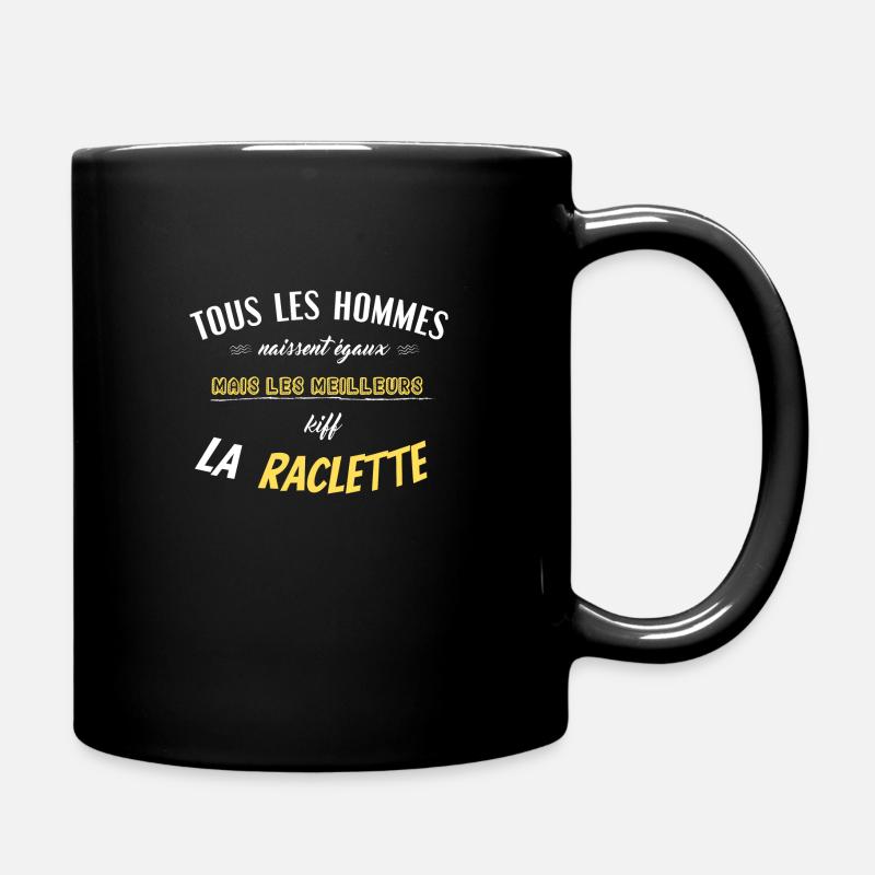 tous les hommes kiff la raclette - Mug uni - noir