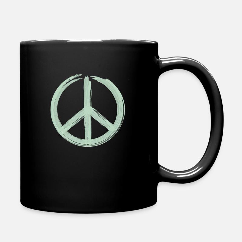 Signe de paix - Signe de paix - Logo - Mug uni - noir