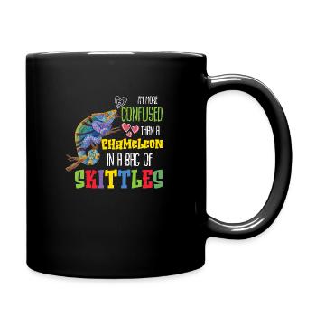 I m Confused Than A Chameleon In A Bag Of Skittles - Tasse einfarbig - Schwarz - Rechts