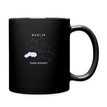 Map Berlin Steglitz Zehlendorf Map - Full Colour Mug - black - Right