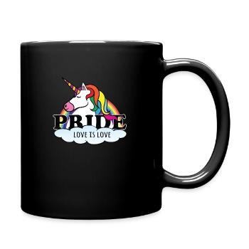 Fierté L’amour est l’amour - Mug uni - noir - Droite