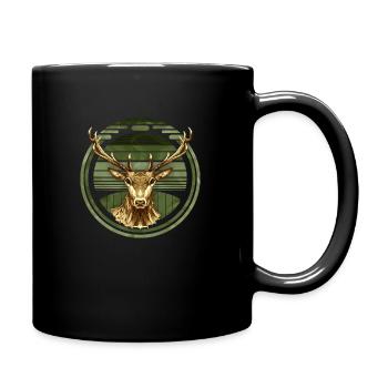Deer - Full Colour Mug - black - Right