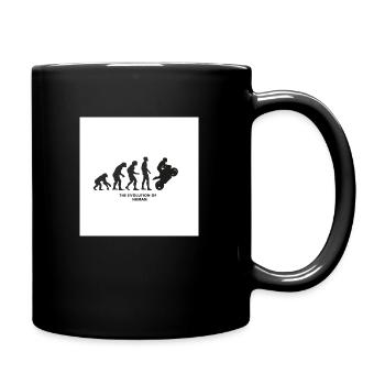 THE EVOLUTION OF HUMAN 1 - Tasse einfarbig - Schwarz - Rechts