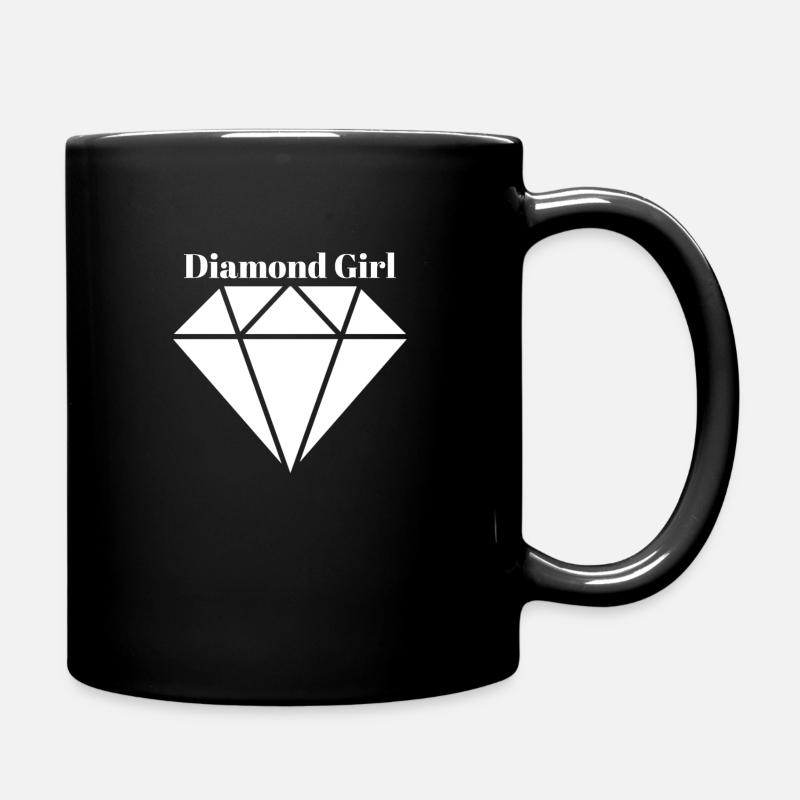 Diamond girl - Tasse einfarbig - Schwarz