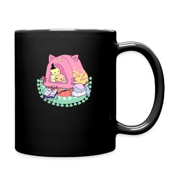 Zauberkatzen - Tasse einfarbig - Schwarz - Rechts